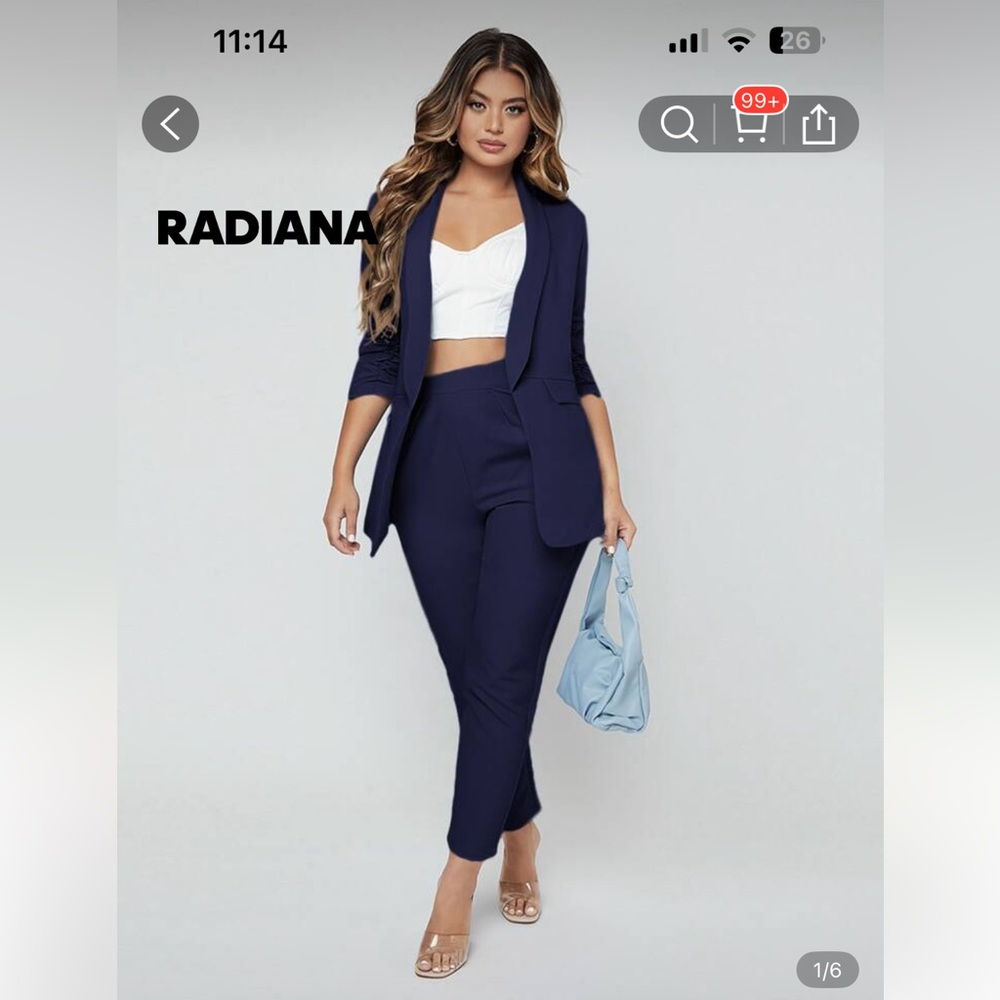 Women's Navy Blazer with pants